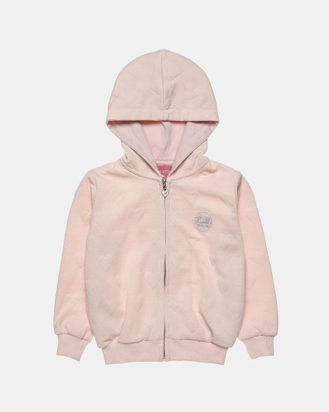 Zip hoodie with heart pattern (12 months-5 years)