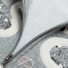 Zip hoodie  cotton fleece blend with sequins  (12 months-5 years)