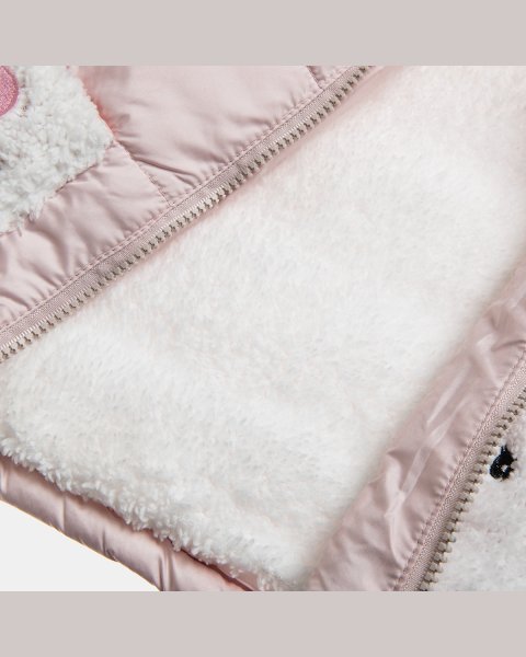 Jacket with faux fur lining and embroidery (6 months-5 years)