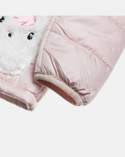 Jacket with faux fur lining and embroidery (6 months-5 years)