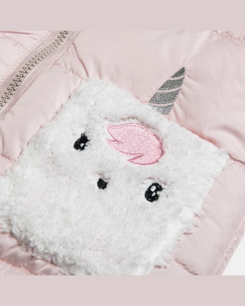 Jacket with faux fur lining and embroidery (6 months-5 years)