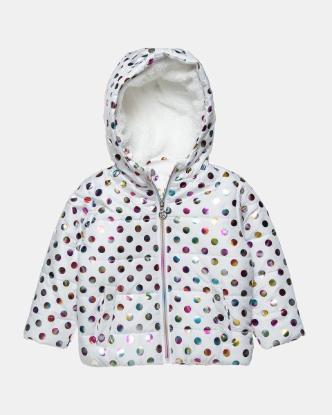 Jacket with shiny details and faux fur lining (6 months-5 years)