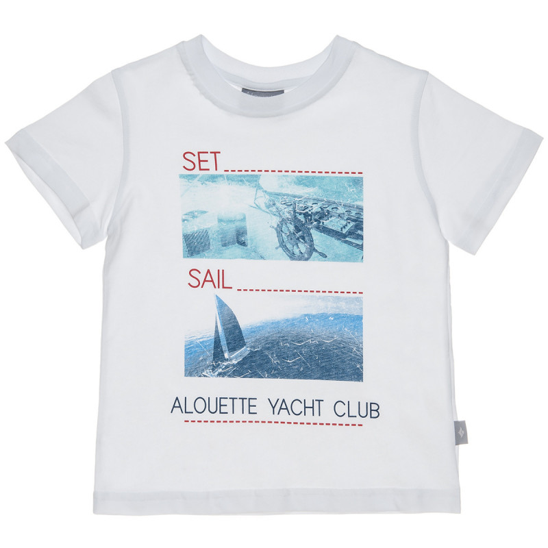 Mπλούζα με τύπωμα Set Sail (9 μηνών-5 ετών)