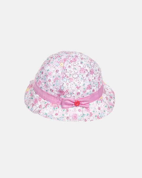 Bucket hat with floral pattern (6-9 months)