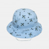 Bucket hat with aeroplanes in 4 colors (9-12 months)