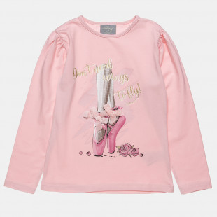 Long sleeve top with decorative bows (6-14 years)