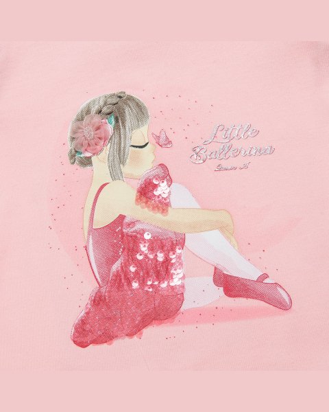Long sleeve top with sequins and glitter details (12 months-5 years)