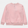 Long sleeve top cotton fleece blend with pom pon and glitter details (12 months-5 years)