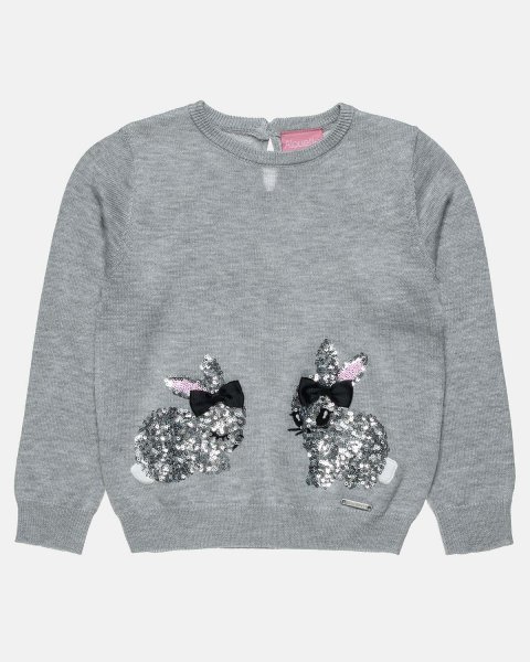 Sweater with soft knit and sequins (12 months-5 years)