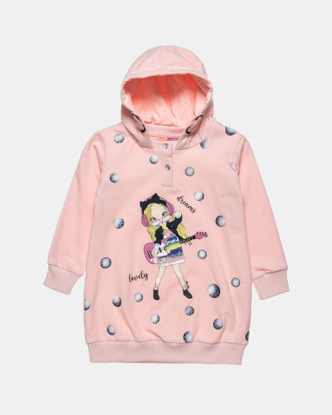 Dress with print and flippy sequins (18 months-5 years)