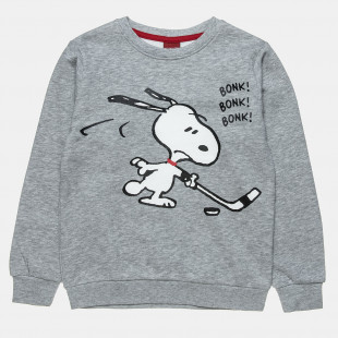Long sleeve top Snoopy cotton fleece blend with print (12 months-5 years)