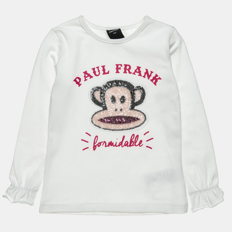 Long sleeve top Paul Frank with embroidery and sequins (12 months-5 years)