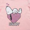 Long sleeve top Snoopy with glitter heart (12 months-5 years)