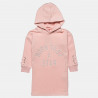 Dress   cotton fleece blend with embossed lettering (6-16 years)