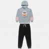 Tracksuit cotton fleece blend Paul Frank top with faux fur details (6-16 years)