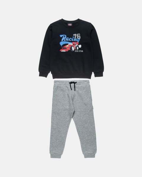 Tracksuit cotton fleece blend Five Star with print (12 months-5 years)