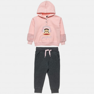 Tracksuit cotton fleece blend Paul Frank top with faux fur (2-5 years)