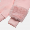 Tracksuit cotton fleece blend Moovers top with faux fur (12 months-5 years)