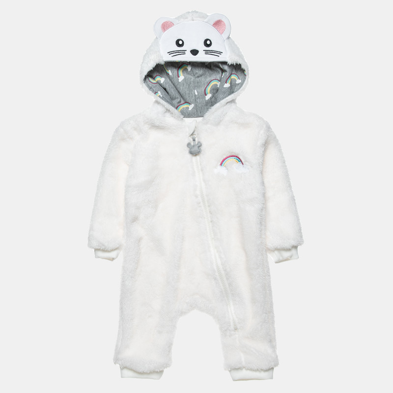 Pramsuit Tender Comforts from faux fur (1-12 months)