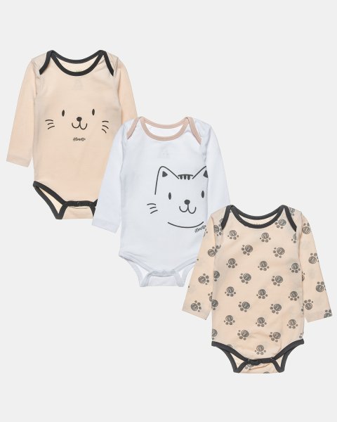 Babygrows Tender Comforts from organic cotton 3 pcs (3-12 months)