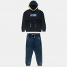 Tracksuit cotton fleece blend Moovers top and pants with jeans effect (6-16 years)