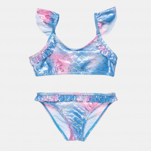 Swimsuit True Blue with shiny details (6-16 years)