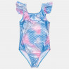 Swimsuit True Blue with shiny details (6-14 years)