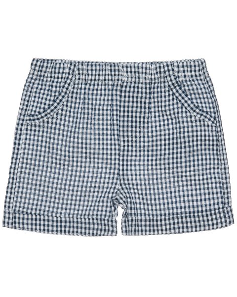 Σετ μπλούζα με τύπωμα & καρό βερμούδα (3-18 μηνών)