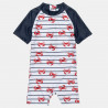 Swimwear True Blue with hat and crabs pattern (3 months-3 years)