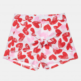 Shorts with heart pattern (6-14 years)
