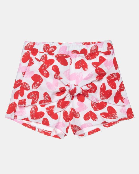 Shorts with heart pattern (6-14 years)