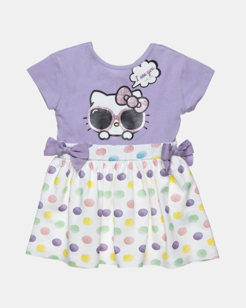 Dress Hello Kitty with glitter detail print (12 months-5 years)
