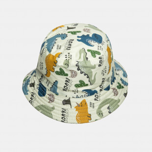 Bucket hat with dinosaur pattern (18-24 months)