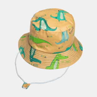Καπέλο bucket με μοτίβο δεινόσαυρους (2-4 ετών)
