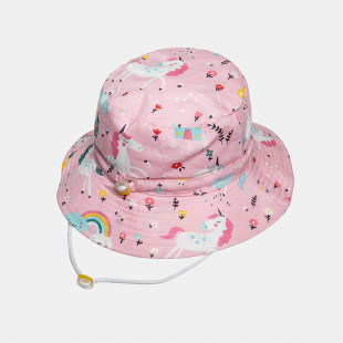 Bucket hat with unicorn pattern (2-4 years)