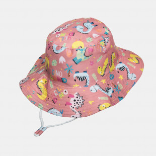 Bucket hat with dinosaurs (2-4 years)