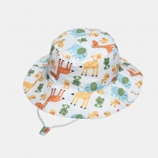 Bucket hat with animals pattern (2-4 years)