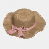 Straw hat with a bow and hanging purse (2-4 years)