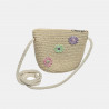 Straw hat floral with hanging purse (2-4 years)