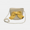 Straw hat with a bow and hanging purse (2-4 years)