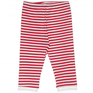Red striped leggings (6-14 years)
