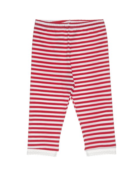 Red striped leggings (6-14 years)