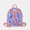Backpack unicorn iridescent pink transparent