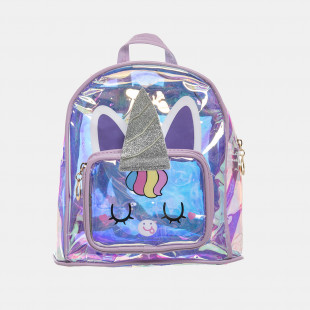 Backpack unicorn iridescent purple