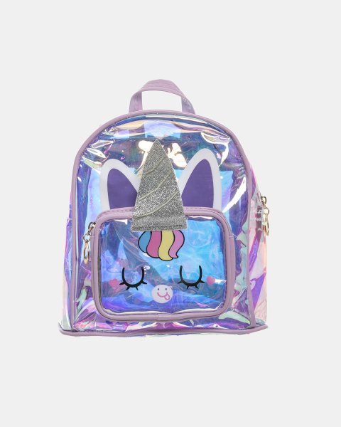 Backpack unicorn iridescent purple