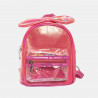 Backpack pink with decorative bow and confetti