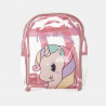 Backpack unicorn pink transparent