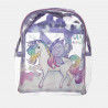 Backpack unicorn purple transparent