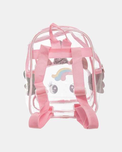 Backpack transparent pink unicorn