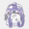 Backpack transparent purple unicorn